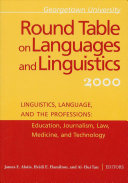 Linguistics, language and the professions : education, journalism, law, medicine and technology /