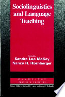 Sociolinguistics and language teaching /