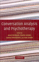 Conversation analysis and psychotherapy /