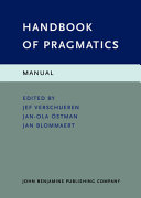 Handbook of pragmatics.