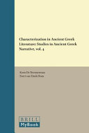 Characterization in ancient Greek literature.
