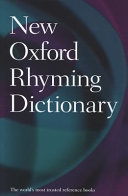 New Oxford rhyming dictionary.