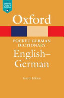 Pocket Oxford German dictionary /