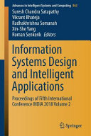 Information systems design and intelligent applications : proceedings of fifth international conference, INDIA 2018.