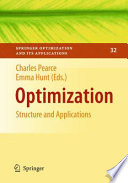 Optimization : structure and applications /