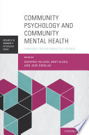 Community psychology and community mental health : towards transformative change /