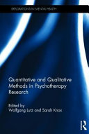 Quantitative and qualitative methods in psychotherapy research /