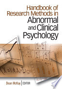 Handbook of research methods in abnormal and clinical psychology /