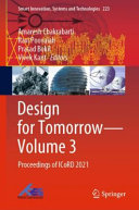 Design for tomorrow : proceedings of ICoRD 2021.