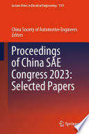 Proceedings of China SAE Congress 2023 : selected papers /