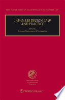 Japanese design law and practice /