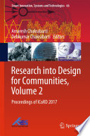 Research into design for communities. proceedings of ICoRD 2017 /