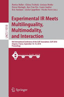 Experimental IR Meets Multilinguality, Multimodality, and Interaction : 9th International Conference of the CLEF Association, CLEF 2018, Avignon, France, September 10-14, 2018, Proceedings /