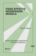 Fixed effects regression models /