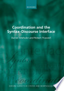 Coordination and the syntax-discourse interface /