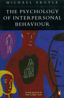 The psychology of interpersonal behaviour /