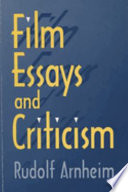 Film essays and criticism /