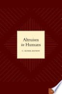 Altruism in humans /