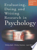 Evaluating, doing and writing research in psychology : a step-by-step guide for students /