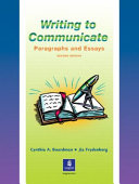 Writing to communicate paragraphs and essays /