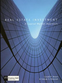 Real estate investment : a capital market approach /