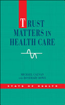 Trust in health care /