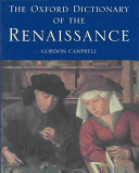 The Oxford dictionary of the Renaissance /