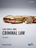 Card, Cross, and Jones criminal law /