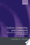Culture, citizenship, and community : a contextual exploration of justice as evenhandedness /