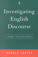 Investigating English discourse : language, literacy and literature /