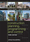 Construction planning, programming and control /
