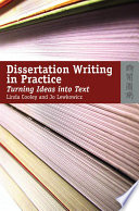 Dissertation writing in practice : turning ideas into text /