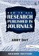 How to get research published in journals /