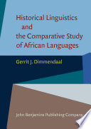 Historical linguistics and the comparative study of African languages /