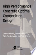 High performance concrete optimal composition design /