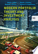 Modern portfolio theory and investment analysis /
