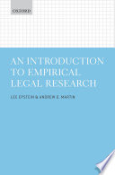 An introduction to empirical legal research /