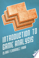 Introduction to game analysis /