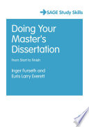 Doing your master's dissertation /