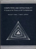 Computers and intractability : a guide to the theory of NP-completeness /