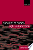 Principles of human rights adjudication /