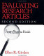 Evaluating research articles from start to finish /