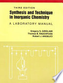 Synthesis and technique in inorganic chemistry : a laboratory manual /