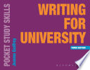 Writing for University.
