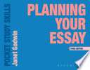 Planning your essay /