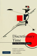 Discretionary time : a new measure of freedom /