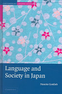 Language and society in Japan /