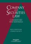 Company and securities law : commentary and materials /