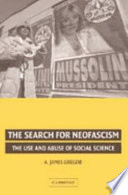 The search for neofascism : the use and abuse of social science /