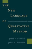 The new language of qualitative method /